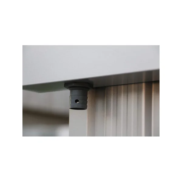 Abri de Jardin en ALUMINIUM 4,33 m² + kit ancrage Abri ALU Stockage bois Outillage