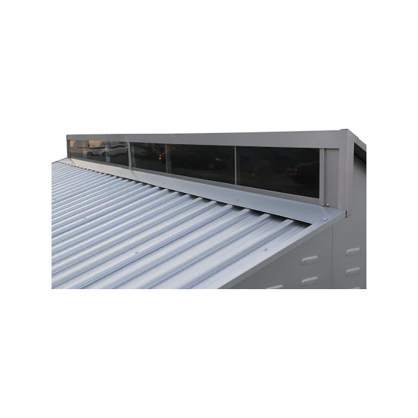 Abri de Jardin en ALUMINIUM 5,36m² + kit ancrage Abri ALU Stockage bois Outillage