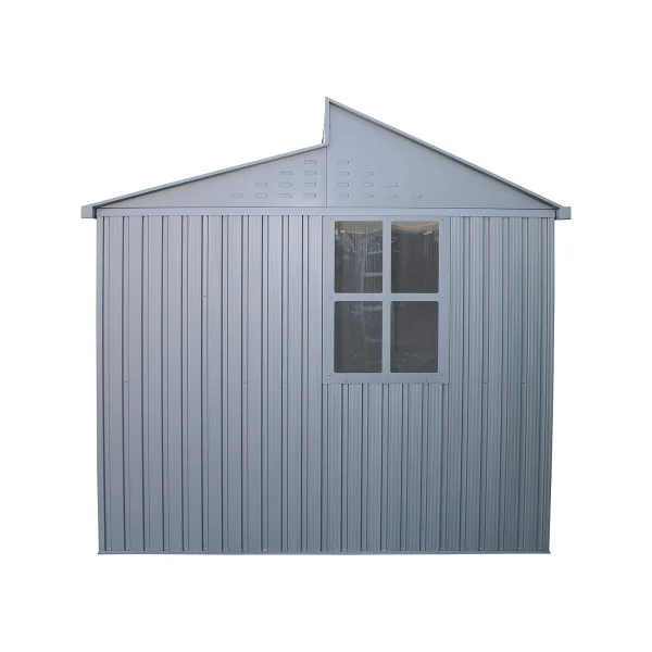 Abri de Jardin en ALUMINIUM 7,24m² + kit ancrage Abri ALU Stockage bois Outillage