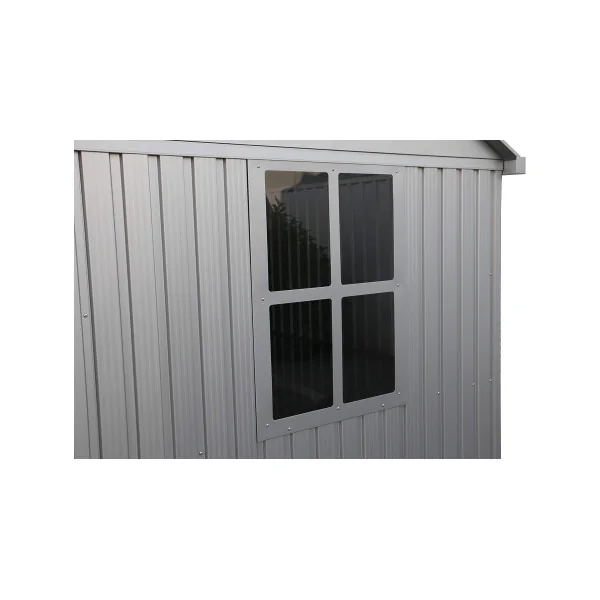 Abri de Jardin en ALUMINIUM 7,24m² + kit ancrage Abri ALU Stockage bois Outillage