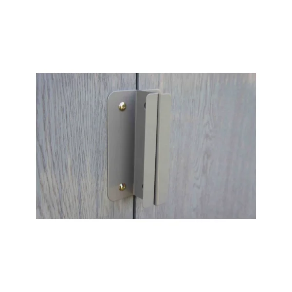 Abri de jardin en métal 9,70m² imitation bois + kit ancrage Abri jardin métallique rangement bois