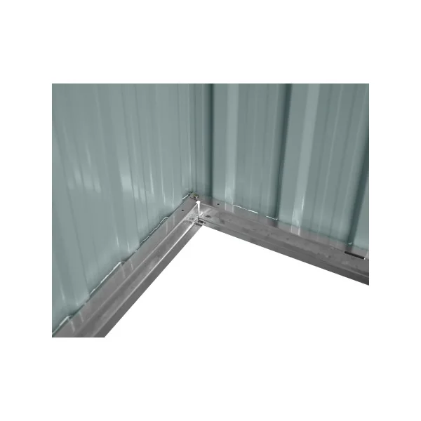 Abri de jardin en métal anthracite 4,10m² Abri de stockage en fer galvanisé abri jardin métallique