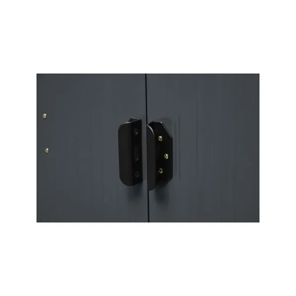 Abri de jardin en métal anthracite 4,10m² Abri de stockage en fer galvanisé abri jardin métallique