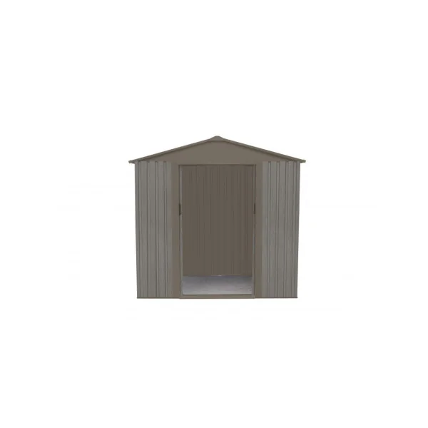 Abri de jardin en métal imitation bois 2,43m² + kit ancrage Abri jardin métallique rangement bois