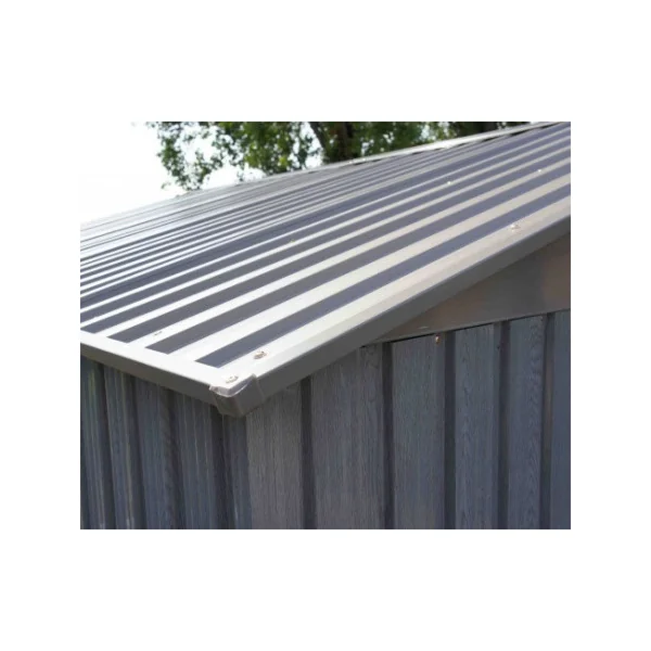 Abri de jardin en métal imitation bois 2,43m² + kit ancrage Abri jardin métallique rangement bois
