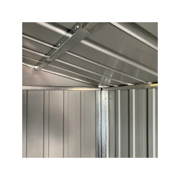 Abri de jardin en Métal Marron 7,72m² + Bûcher Abri Métallique de rangement