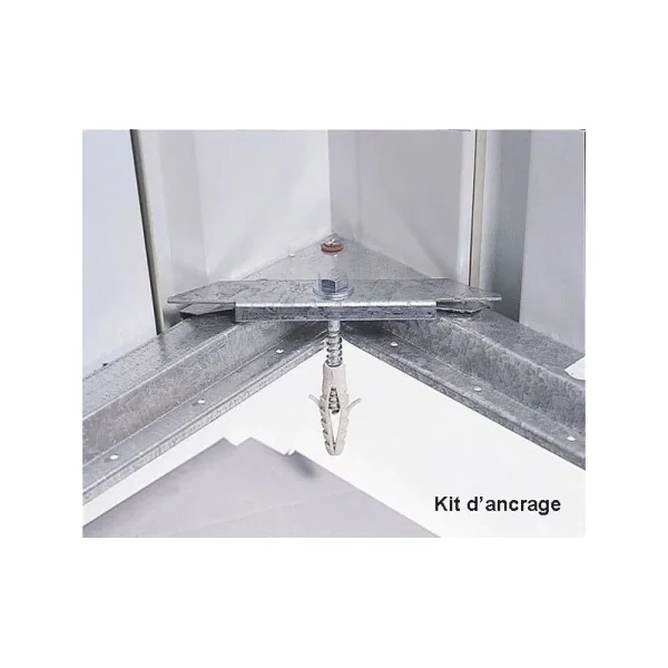 Abri de jardin en métal vert et blanc 5,25m² + kit ancrage Abri jardin métallique rangement bois outillage de jardin