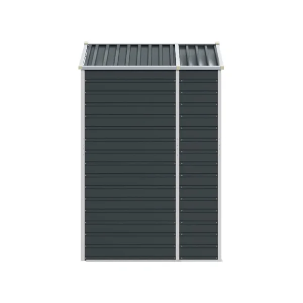 Abri de jardin Galvanisé Anthracite 2,48m² Rangement Jardin Outillage Abri à outils Métallique
