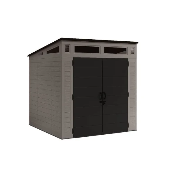 Abri de Jardin Monopente 4,90m² en Polyéthylène 25mm avec Plancher