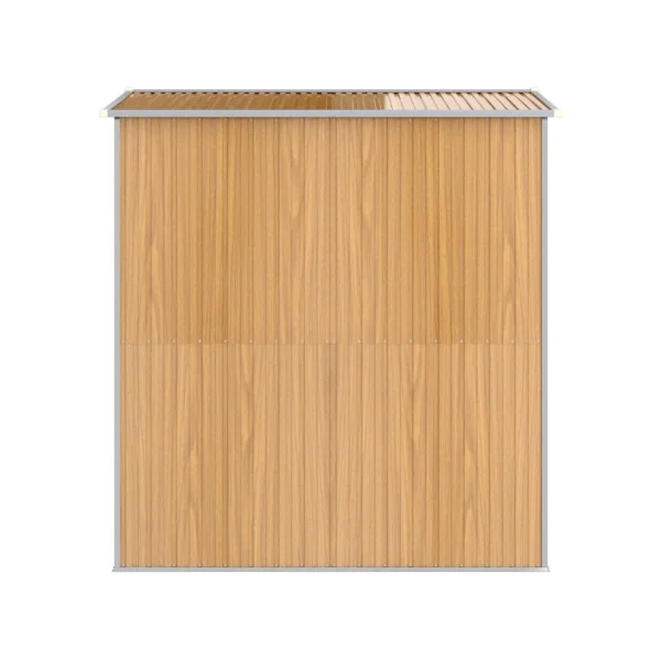 Abri de jardin métal 3,66m² imitation bois abri jardin métallique