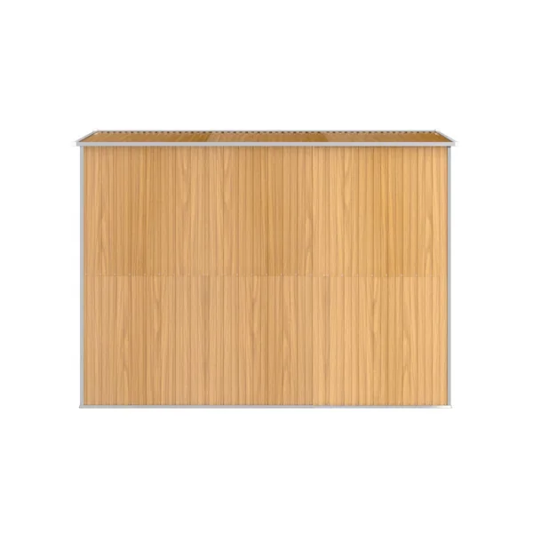 Abri de jardin métal 5,26m² imitation bois abri jardin métallique