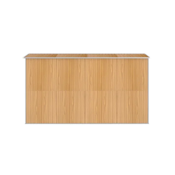 Abri de jardin métal 6,85m² imitation bois abri jardin métallique