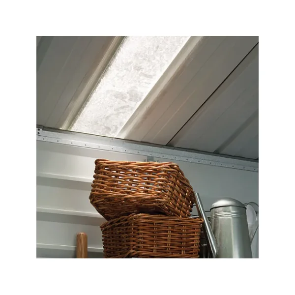 Abri de jardin métal anthracite 11,99m² + kit ancrage Abri jardin métallique rangement bois outillage de jardin