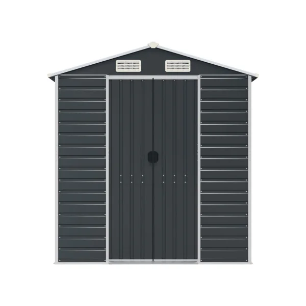 Abri de Jardin Métal Anthracite 18,71m² Abri jardin Métallique Rangement bois Outillage de Jardin