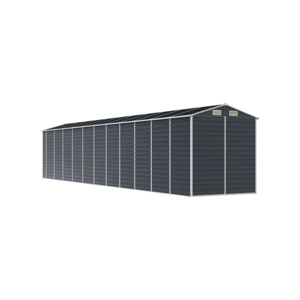 Abri de Jardin Métal Anthracite 18,71m² Abri jardin Métallique Rangement bois Outillage de Jardin