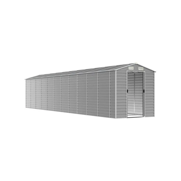 Abri de Jardin Métal Gris 18,71m² Abri jardin Métallique Rangement bois Outillage de Jardin