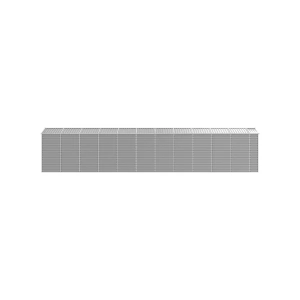 Abri de Jardin Métal Gris 18,71m² Abri jardin Métallique Rangement bois Outillage de Jardin