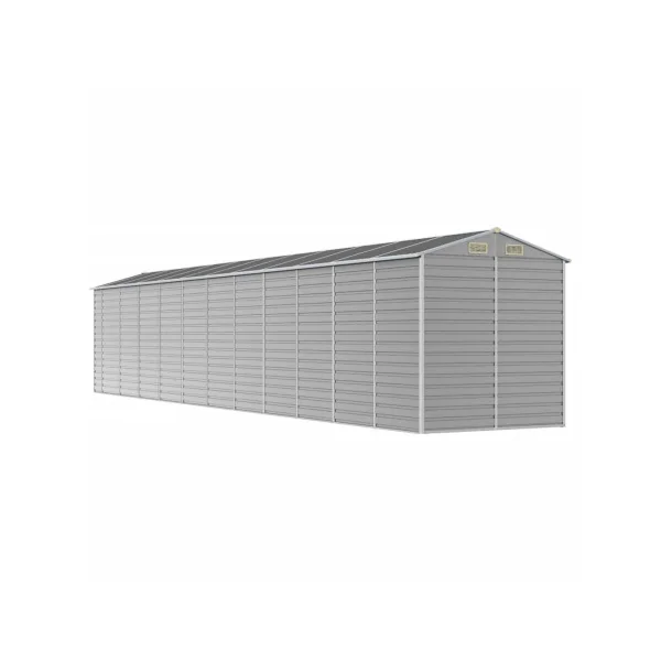 Abri de Jardin Métal Gris 18,71m² Abri jardin Métallique Rangement bois Outillage de Jardin