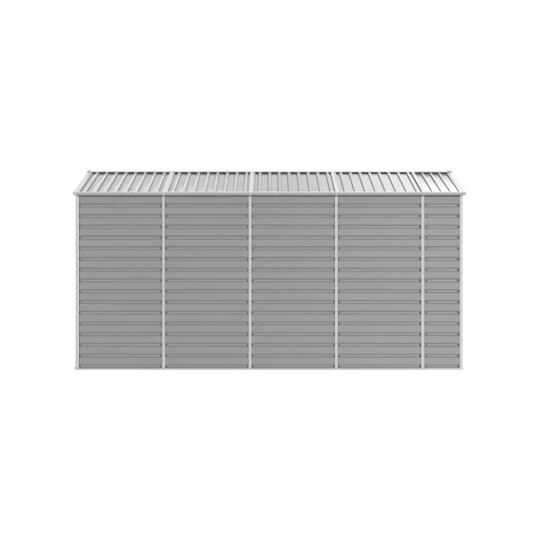 Abri de Jardin Métal Gris 7,35m² Abri jardin Métallique Rangement bois Outillage de Jardin