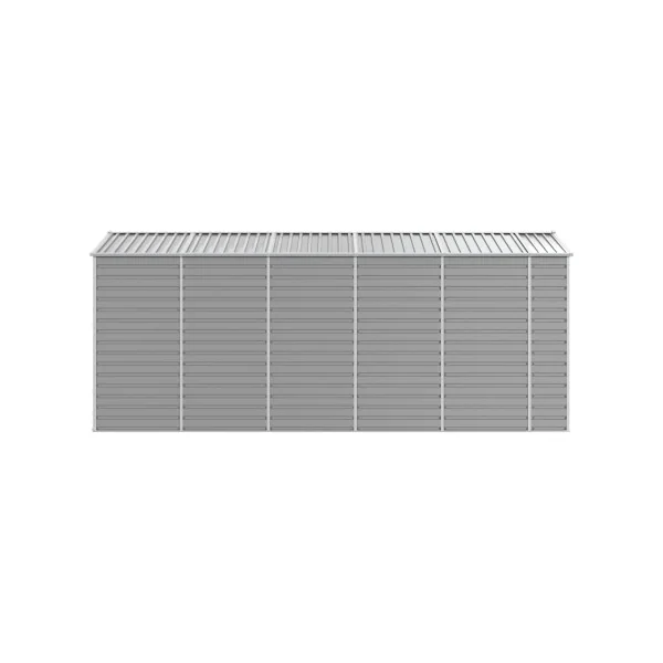 Abri de Jardin Métal Gris 8,97m² Abri jardin Métallique Rangement bois Outillage de Jardin