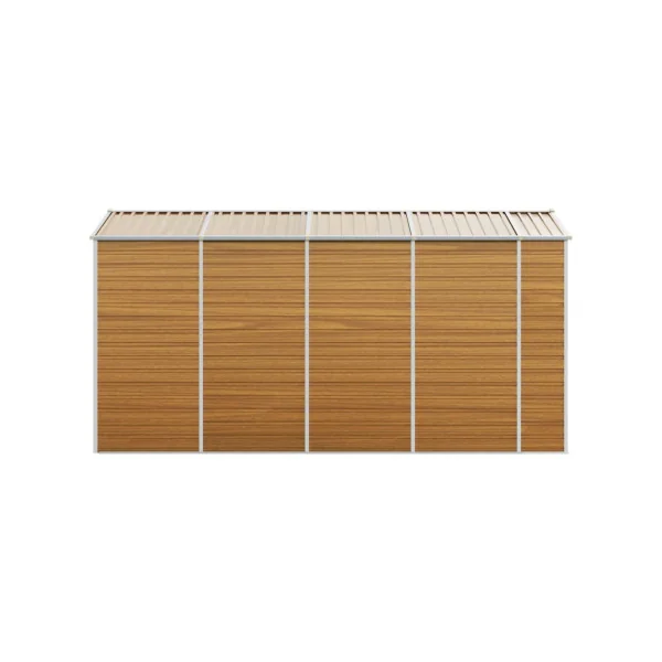 Abri de Jardin Métal Imitation Bois 7,35m² Abri jardin Métallique Rangement bois Outillage de Jardin