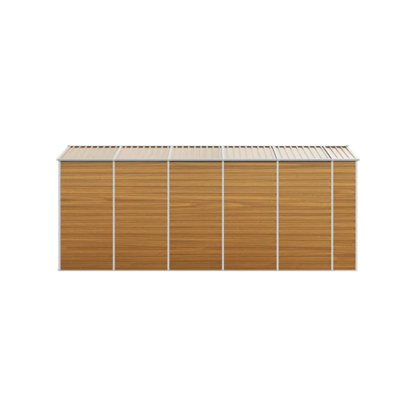 Abri de Jardin Métal Imitation Bois 8,97m² Abri jardin Métallique Rangement bois Outillage de Jardin