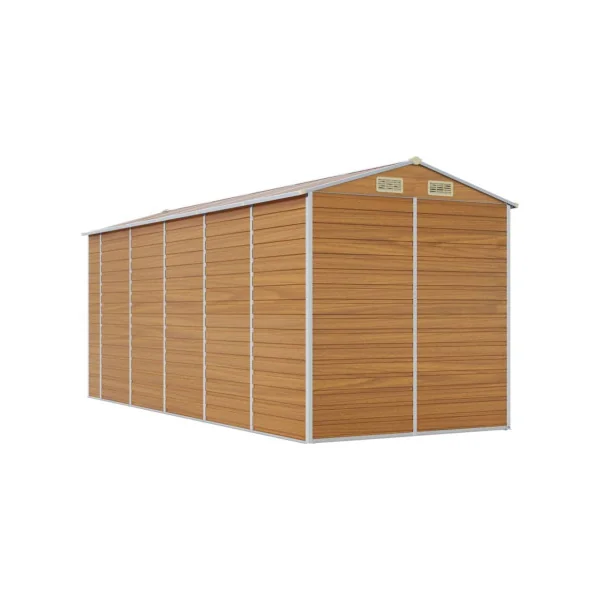 Abri de Jardin Métal Imitation Bois 8,97m² Abri jardin Métallique Rangement bois Outillage de Jardin