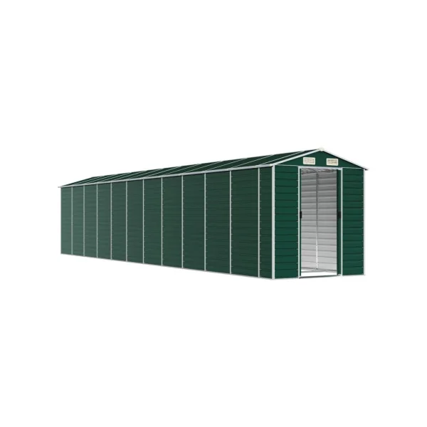 Abri de Jardin Métal Vert 18,71m² Abri jardin Métallique Rangement bois Outillage de Jardin