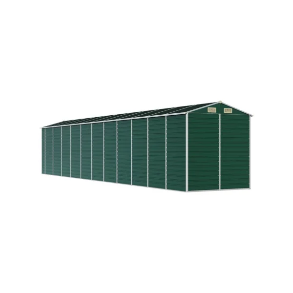 Abri de Jardin Métal Vert 18,71m² Abri jardin Métallique Rangement bois Outillage de Jardin