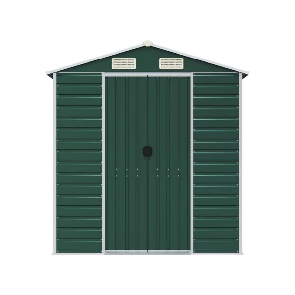 Abri de Jardin Métal Vert 8,97m² Abri jardin Métallique Rangement bois Outillage de Jardin