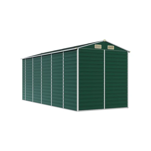 Abri de Jardin Métal Vert 8,97m² Abri jardin Métallique Rangement bois Outillage de Jardin