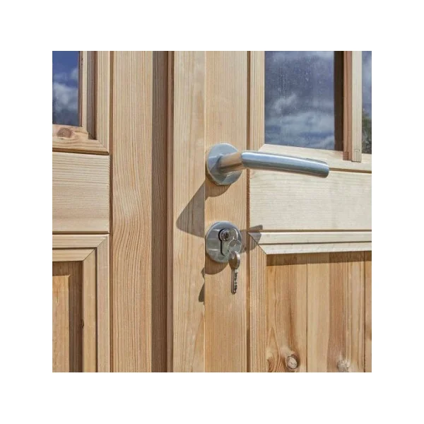Abri de jardin Toiture Galvanisée en bois massif d'épicéa 10,34m² en madrier Abri en bois Stockage extérieur