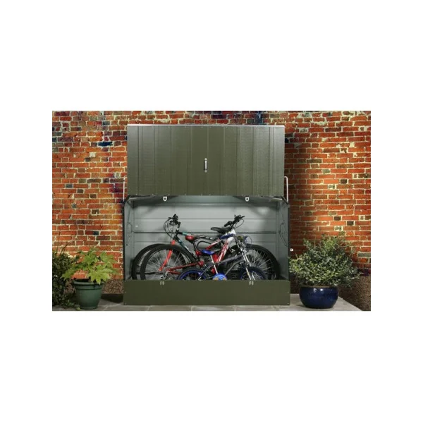 Abri Vélo Vert Rangement Vélo 1750L en Acier Galvanisé Gainé PVC