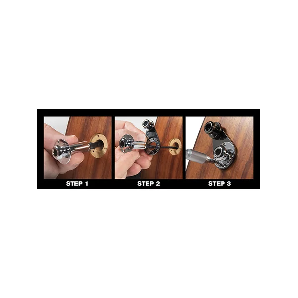 Acousti-Lok strap lock pour sortie jack sur 3 vis