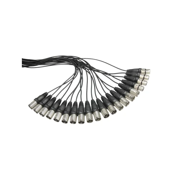 Adam Hall Cables K 20 C 15 - Câble Multipaire avec Boîtier de Scène 16/4 15 m