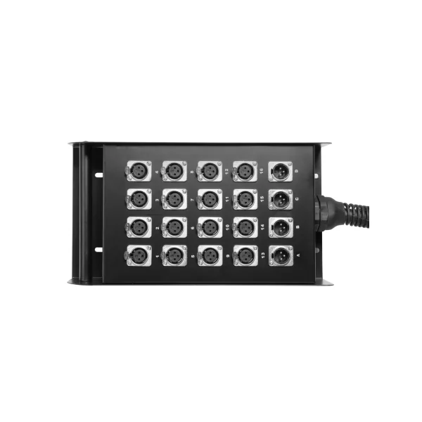 Adam Hall Cables K 20 C 15 - Câble Multipaire avec Boîtier de Scène 16/4 15 m
