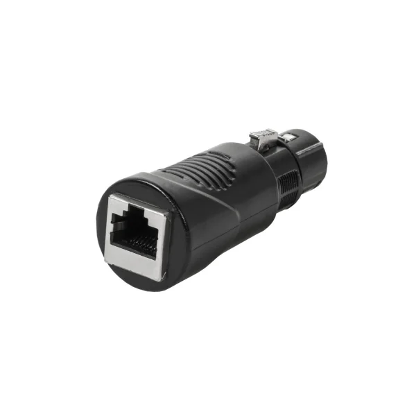 Adaptateur XLR 5 broches femelle vers RJ45 pour extention sur câble réseau