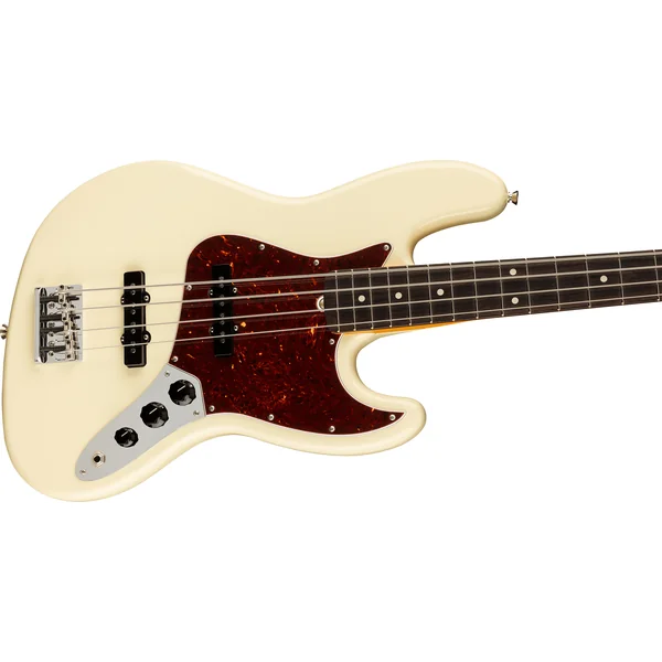 American Professional II Jazz Bass (USA, RW) - olympic white