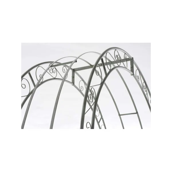 Arche jardin avec portillon en fer forgé vert antique Arche jardin métal Arche en métal Arche plantes grimpantes Arceau jardin a