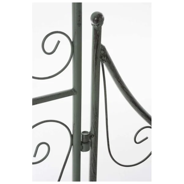 Arche jardin avec portillon en fer forgé vert antique Arche jardin métal Arche en métal Arche plantes grimpantes Arceau jardin a