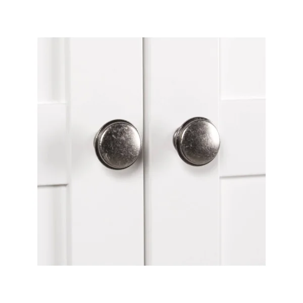 Armoire blanche 2 portes 2 tiroirs Armoire contemporaine Armoire chambre Placard chambre