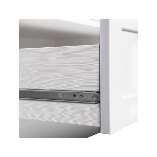 Armoire blanche 5 portes 2 tiroirs Armoire contemporaine Armoire chambre Placard chambre