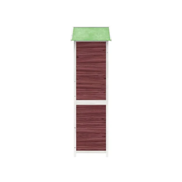 Armoire de Jardin Café + bûcher Armoire en bois Armoire extérieure en Pin Massif