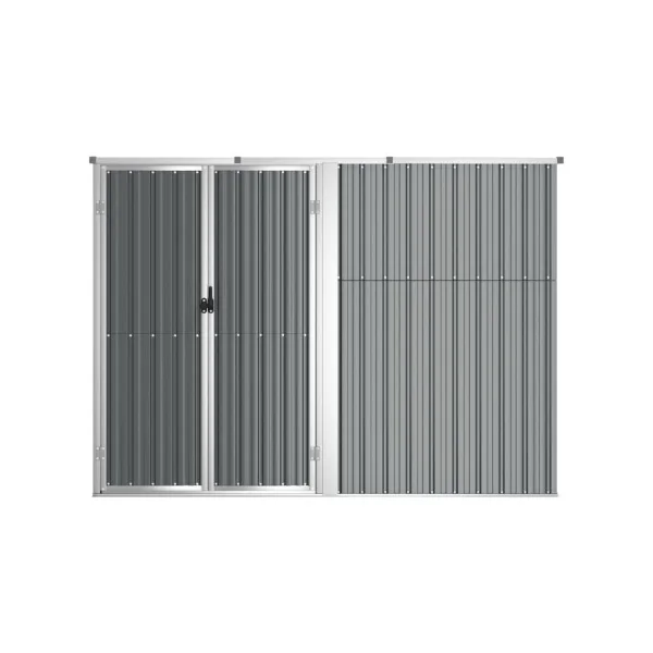 Armoire de jardin Grand modèle outillage grise galvanisée Armoire en métal Armoire extérieure