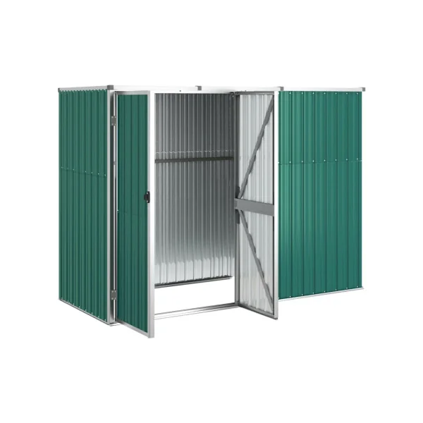 Armoire de jardin Grand modèle outillage verte galvanisée Armoire en métal Armoire extérieure