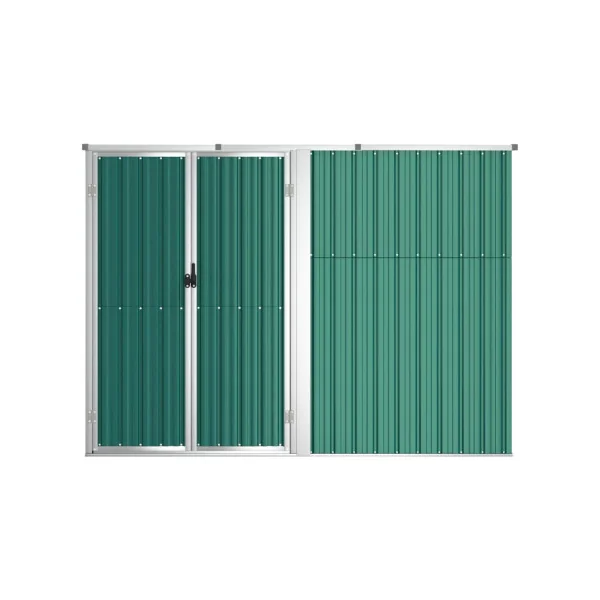 Armoire de jardin Grand modèle outillage verte galvanisée Armoire en métal Armoire extérieure
