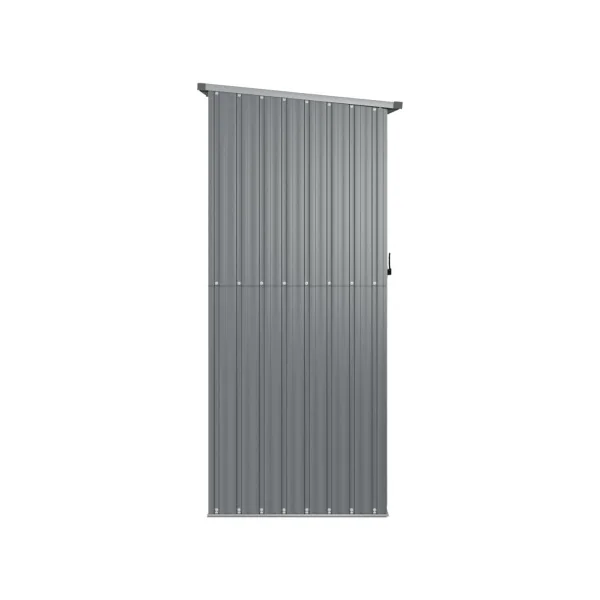 Armoire de Jardin Gris Galvanisée Armoire en métal Armoire extérieure en Acier