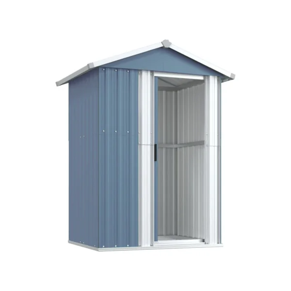 Armoire de Jardin Gris Galvanisée Petit Abri de Jardin 1,22m² Abri jardin métallique
