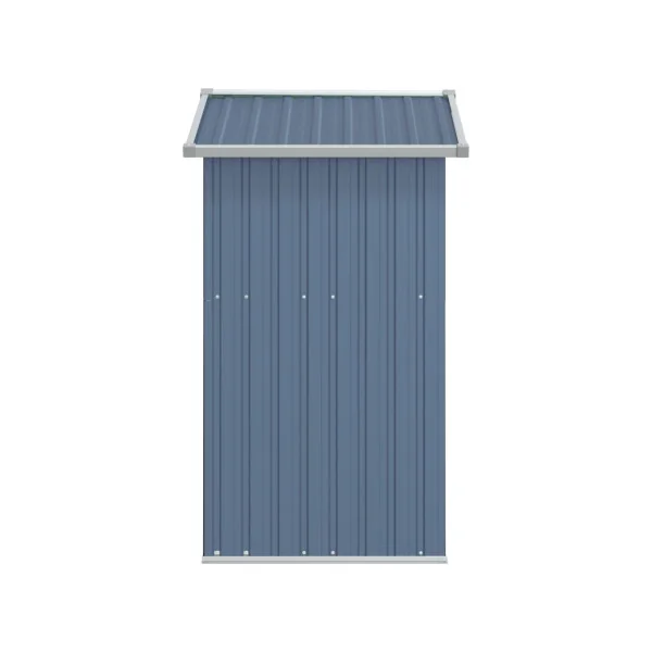 Armoire de Jardin Gris Galvanisée Petit Abri de Jardin 1,22m² Abri jardin métallique