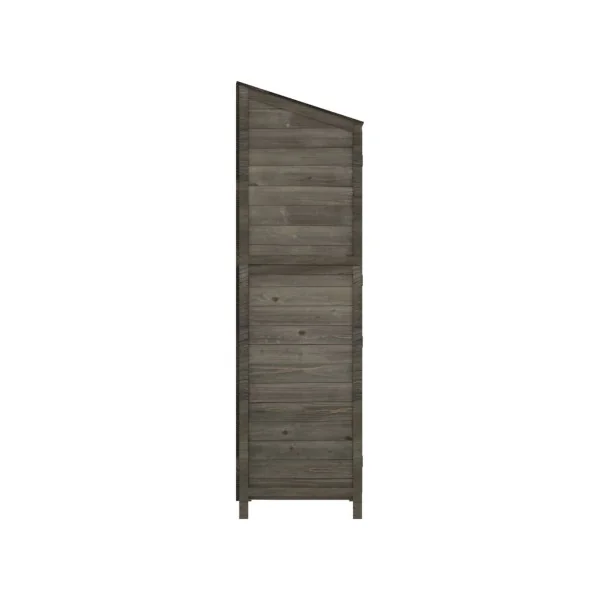 Armoire de Jardin Grise GM en Sapin massif Armoire en bois Armoire Extérieure